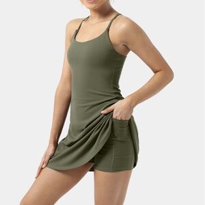 Olive Green Athletic Dress